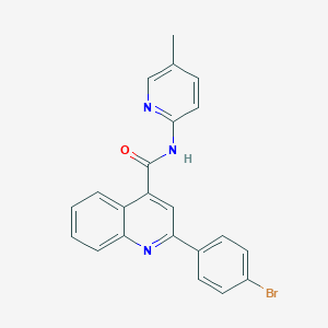 molecular formula C22H16BrN3O B332532 2-(4-bromophenyl)-N-(5-methylpyridin-2-yl)quinoline-4-carboxamide 