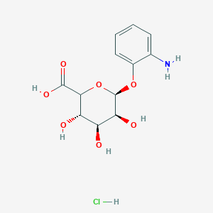 molecular formula C12H16ClNO7 B3325321 (3S,4S,5S,6S)-6-(2-aminophenoxy)-3,4,5-trihydroxyoxane-2-carboxylic acid;hydrochloride CAS No. 210049-17-5