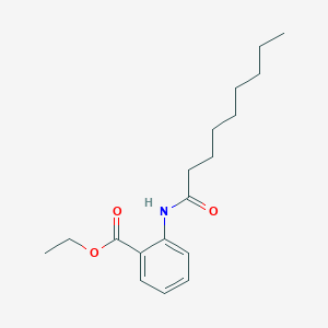 molecular formula C18H27NO3 B332542 Ethyl 2-(nonanoylamino)benzoate 