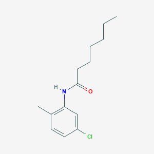 N-(5-chloro-2-methylphenyl)heptanamide