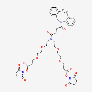 molecular formula C41H46N4O14 B3325434 N-DBCO-N-双（PEG2-C2-NHS 酯） CAS No. 2128735-29-3