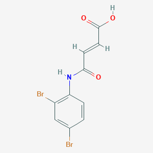 molecular formula C10H7Br2NO3 B332548 4-(2,4-Dibromoanilino)-4-oxo-2-butenoic acid 