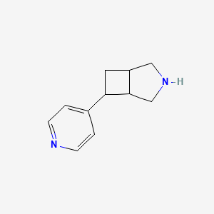 molecular formula C11H14N2 B3325639 6-(吡啶-4-基)-3-氮杂双环[3.2.0]庚烷 CAS No. 2169087-71-0