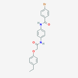 molecular formula C23H21BrN2O3 B332566 4-bromo-N-(4-{[(4-ethylphenoxy)acetyl]amino}phenyl)benzamide 