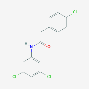 molecular formula C14H10Cl3NO B332568 2-(4-chlorophenyl)-N-(3,5-dichlorophenyl)acetamide 