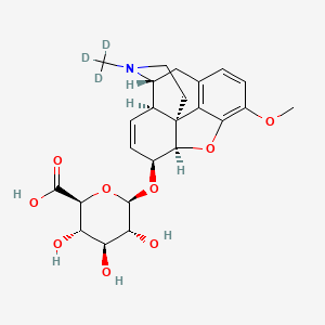 molecular formula C24H29NO9 B3325706 Codeine-D3 6-beta-D-Glucuronide CAS No. 219533-59-2