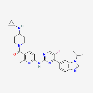 molecular formula C30H35FN8O B3325741 Cimpuciclib CAS No. 2202767-78-8
