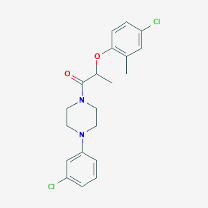 2-(4-Chloro-2-methylphenoxy)-1-[4-(3-chlorophenyl)piperazin-1-yl]propan-1-one