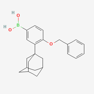molecular formula C23H27BO3 B3325772 [3-(Adamantan-1-yl)-4-(benzyloxy)phenyl]boronic acid CAS No. 221137-01-5