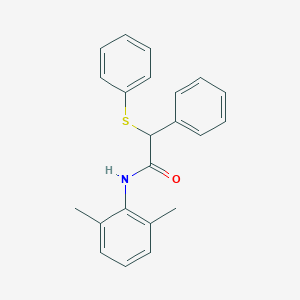 molecular formula C22H21NOS B332579 N-(2,6-dimethylphenyl)-2-phenyl-2-(phenylsulfanyl)acetamide 