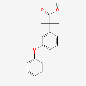 molecular formula C16H16O3 B3325816 2-Methyl-2-(3-phenoxy-phenyl)-propionic acid CAS No. 222191-15-3