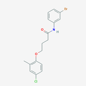 molecular formula C17H17BrClNO2 B332584 N-(3-bromophenyl)-4-(4-chloro-2-methylphenoxy)butanamide 