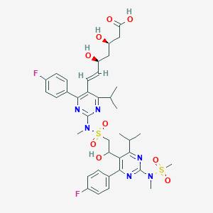 molecular formula C38H46F2N6O9S2 B3325841 Rosuvastatin calcium impurity E [EP] CAS No. 2226413-61-0