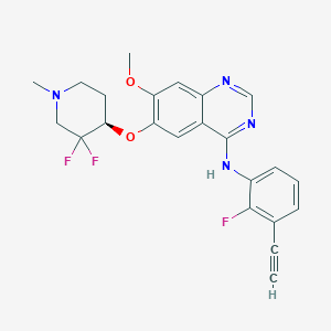 molecular formula C23H21F3N4O2 B3325848 Unii-UF6QZ5E1AY CAS No. 2226552-64-1