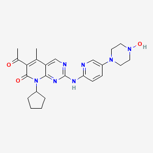 molecular formula C24H29N7O3 B3325857 Unii-mfe52vxz4H CAS No. 2231085-26-8