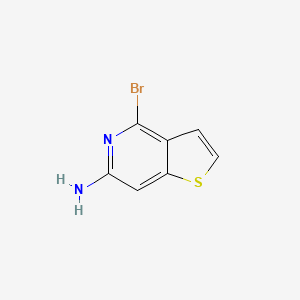 molecular formula C7H5BrN2S B3325877 4-Bromothieno[3,2-C]pyridin-6-amine CAS No. 223554-09-4