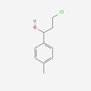 molecular formula C10H13ClO B3325891 Benzenemethanol, alpha-(2-chloroethyl)-4-methyl- CAS No. 22422-27-1