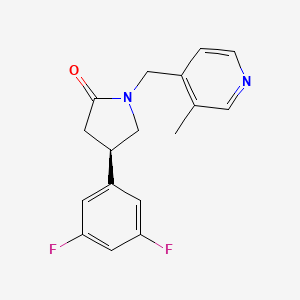 molecular formula C17H16F2N2O B3325893 Unii-9hjj2N3UU8 CAS No. 2242777-37-1