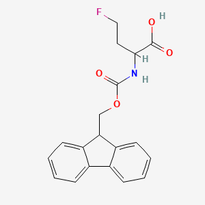 molecular formula C19H18FNO4 B3325899 2-({[(9H-fluoren-9-yl)methoxy]carbonyl}amino)-4-fluorobutanoic acid CAS No. 2243127-33-3