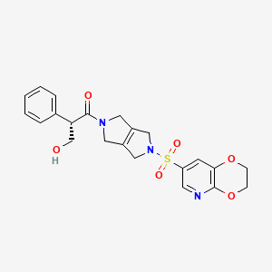 molecular formula C22H23N3O6S B3325937 Etavopivat CAS No. 2245053-57-8