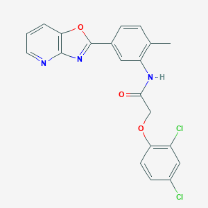 molecular formula C21H15Cl2N3O3 B332600 2-(2,4-dichlorophenoxy)-N-[2-methyl-5-([1,3]oxazolo[4,5-b]pyridin-2-yl)phenyl]acetamide 