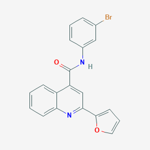 molecular formula C20H13BrN2O2 B332601 N-(3-bromophenyl)-2-(furan-2-yl)quinoline-4-carboxamide 