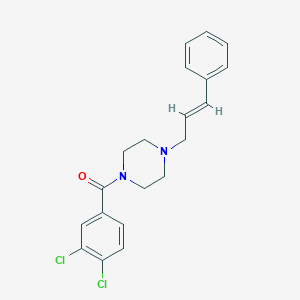molecular formula C20H20Cl2N2O B332606 1-Cinnamyl-4-(3,4-dichlorobenzoyl)piperazine 