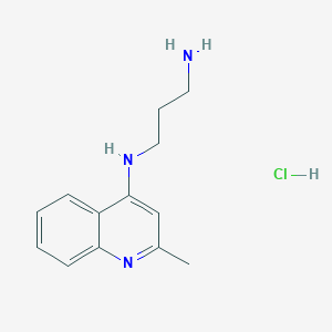 molecular formula C13H18ClN3 B3326106 N1-(2-Methylquinolin-4-YL)propane-1,3-diamine hydrochloride CAS No. 23096-73-3