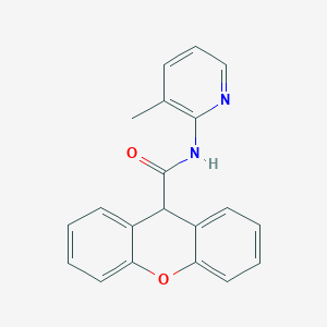 molecular formula C20H16N2O2 B332611 N-(3-methyl-2-pyridinyl)-9H-xanthene-9-carboxamide 