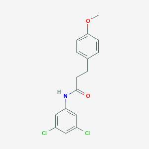 molecular formula C16H15Cl2NO2 B332618 N-(3,5-dichlorophenyl)-3-(4-methoxyphenyl)propanamide 