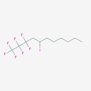 molecular formula C11H16F7I B3326215 1,1,1,2,2,3,3-Heptafluoro-5-iodoundecane CAS No. 23885-16-7
