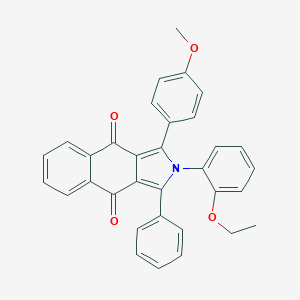 molecular formula C33H25NO4 B332622 2-(2-ethoxyphenyl)-1-(4-methoxyphenyl)-3-phenyl-2H-benzo[f]isoindole-4,9-dione 
