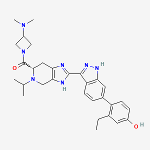 molecular formula C30H37N7O2 B3326236 Nezulcitinib CAS No. 2412496-23-0