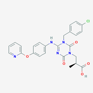 molecular formula C25H22ClN5O5 B3326238 Sivopixant CAS No. 2414285-40-6