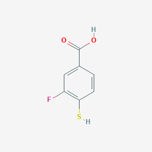molecular formula C7H5FO2S B3326261 3-Fluoro-4-sulfanylbenzoic acid CAS No. 244606-36-8