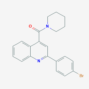 molecular formula C21H19BrN2O B332627 [2-(4-Bromophenyl)-4-quinolyl](piperidino)methanone 