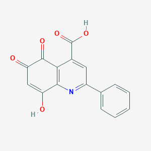 4-Carboxy-6-hydroxy-2-phenylquinoline 5,8-quinone