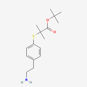molecular formula C16H25NO2S B3326313 Tert-butyl 2-(4-(2-aminoethyl)phenylthio)-2-methylpropanoate CAS No. 247923-33-7