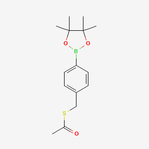 molecular formula C15H21BO3S B3326347 S-4-(4,4,5,5-Tetramethyl-1,3,2-dioxaborolan-2-yl)benzyl ethanethioate CAS No. 2484920-02-5
