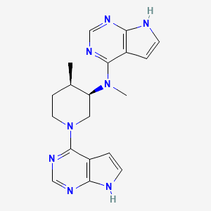 molecular formula C19H22N8 B3326376 Unii-7GG8V8npd3 CAS No. 2504210-38-0