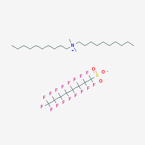 molecular formula C30H48F17NO3S B3326381 N-Decyl-N,N-dimethyl-1-decanaminium perfluorooctanesulfonate CAS No. 251099-16-8