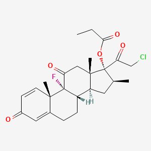 molecular formula C25H30ClFO5 B3326384 Unii-aus8BJ27KR CAS No. 25122-56-9