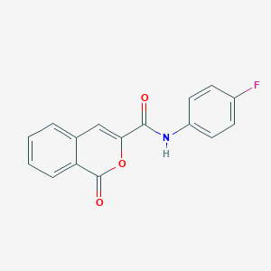 molecular formula C16H10FNO3 B332640 N-(4-fluorophenyl)-1-oxo-1H-isochromene-3-carboxamide 