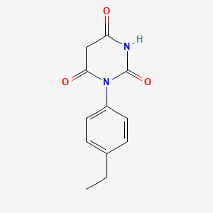 molecular formula C12H12N2O3 B3326403 1-(4-Ethylphenyl)-2,4,6(1H,3H,5H)-pyrimidinetrione CAS No. 251468-82-3