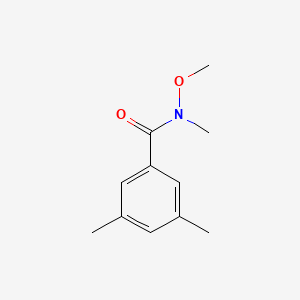 molecular formula C11H15NO2 B3326408 N-methoxy-N,3,5-trimethylbenzamide CAS No. 252199-44-3
