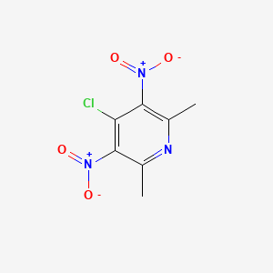 molecular formula C7H6ClN3O4 B3326450 4-Chloro-2,6-dimethyl-3,5-dinitropyridine CAS No. 25370-51-8