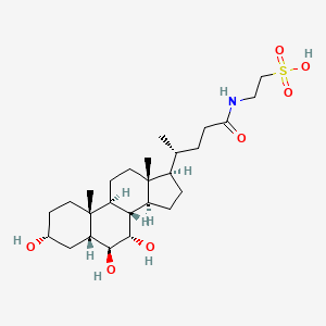 molecular formula C26H45NO7S B3326473 N-(3α,6β,7α-三羟基-5β-胆烷-24-酰基)-牛磺酸 