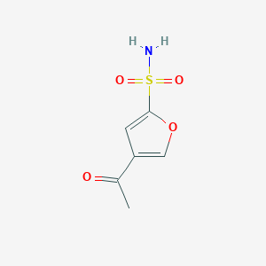 molecular formula C6H7NO4S B3326475 4-Acetylfuran-2-sulfonamide CAS No. 256373-95-2