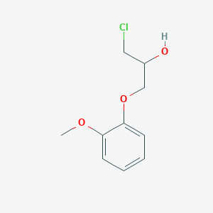 molecular formula C10H13ClO3 B3326481 2-Propanol, 1-chloro-3-(2-methoxyphenoxy)- CAS No. 25772-81-0