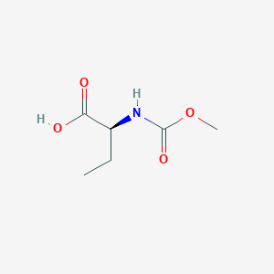 molecular formula C6H11NO4 B3326503 (S)-2-((Methoxycarbonyl)amino)butanoic acid CAS No. 259874-14-1
